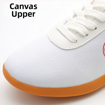 Taijī kurpes – Universālas auduma cīņas mākslas kurpes ar liellopa šļaches zoli, pretslīdēšana, zems augšdaļa, apaļa purngala