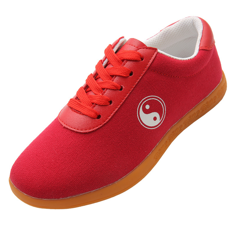 Taijī kurpes – Universālas auduma cīņas mākslas kurpes ar liellopa šļaches zoli, pretslīdēšana, zems augšdaļa, apaļa purngala