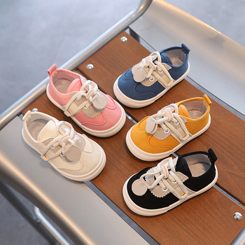 Pantofi din pânză Slip-On pentru copii – Curea elastică, talpă antiderapantă, talie joasă, respirabili