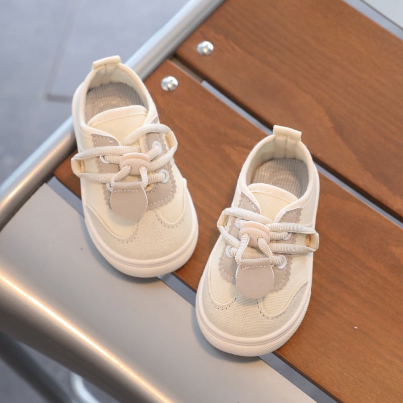 Pantofi din pânză Slip-On pentru copii – Curea elastică, talpă antiderapantă, talie joasă, respirabili