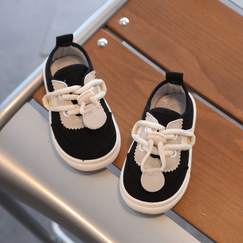 Pantofi din pânză Slip-On pentru copii – Curea elastică, talpă antiderapantă, talie joasă, respirabili