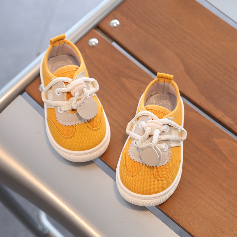 Pantofi din pânză Slip-On pentru copii – Curea elastică, talpă antiderapantă, talie joasă, respirabili