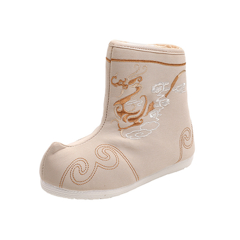 Dječje cipele s etničkim stilom, satenska gornja strana, bočni zatvarač, TPR đon, za dječake