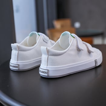 Dječje platnene tenisice s Velcro kopčom, niski gornji dio, gumena potplat, protuklizno i otporno na habanje