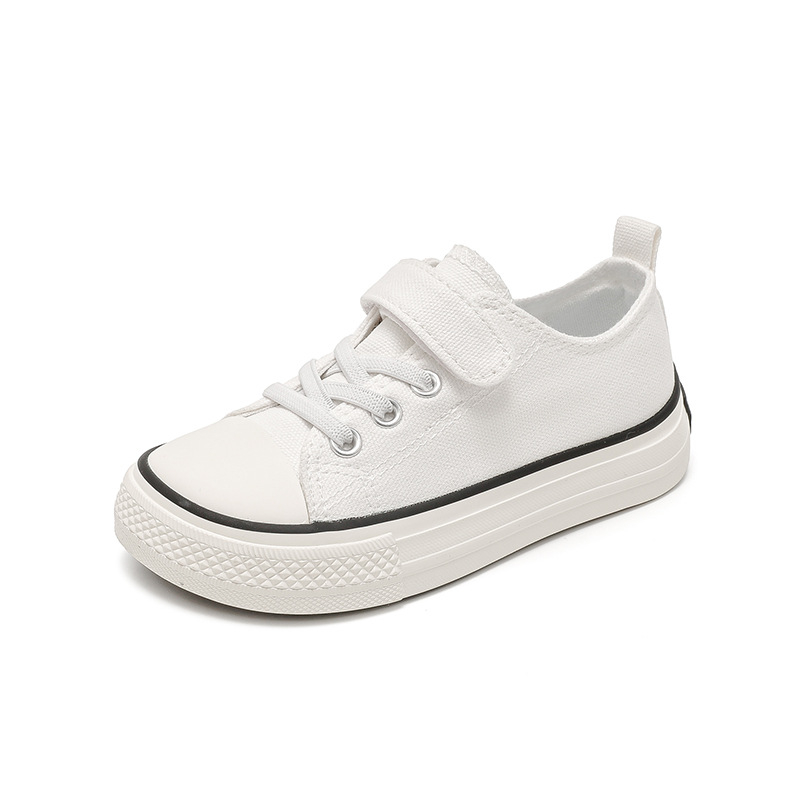 Dječje platnene tenisice - Unisex, niski profil, platneni gornji dio, gumeni potplat, protuklizno