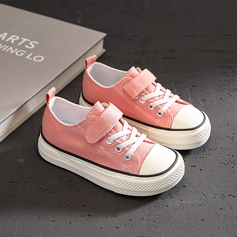 Dječje platnene tenisice - Unisex, niski profil, platneni gornji dio, gumeni potplat, protuklizno
