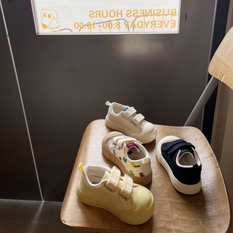 Dječje platnene tenisice s Velcro zatvaračem – niski gornji dio, pamuk gornji dio, TPR potplat, ljetni model