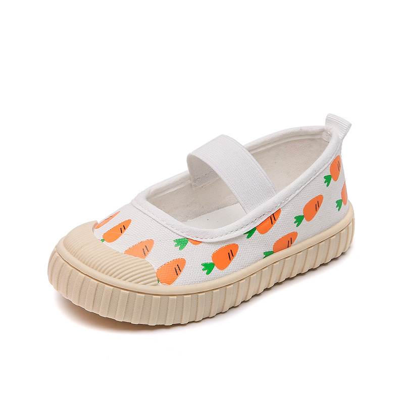 Dječje canvas tenisice Slip-On s karikaturnim printom, elastična traka, gornji dio: platno, potplat: plast, ulošci: tekstil