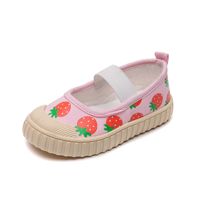 Dječje canvas tenisice Slip-On s karikaturnim printom, elastična traka, gornji dio: platno, potplat: plast, ulošci: tekstil