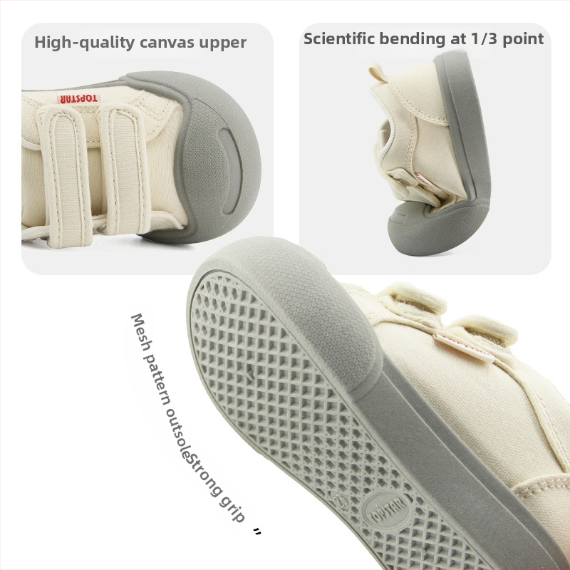 Topstar dječje platnene tenisice u korejskom stilu, niskog profila, PU ulošak, za dob 1–6 godina, proljeće 2024