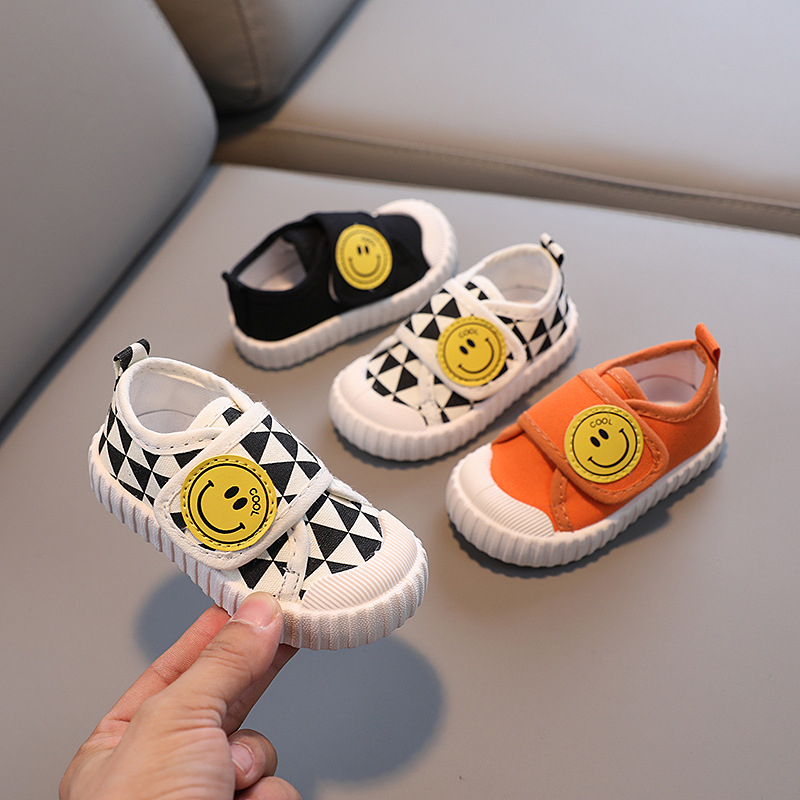 Prozračne platnene dječje tenisice s mekanom potplatom, unisex s Velcro zatvaračem, protivklizne, svakodnevne dječje cipele