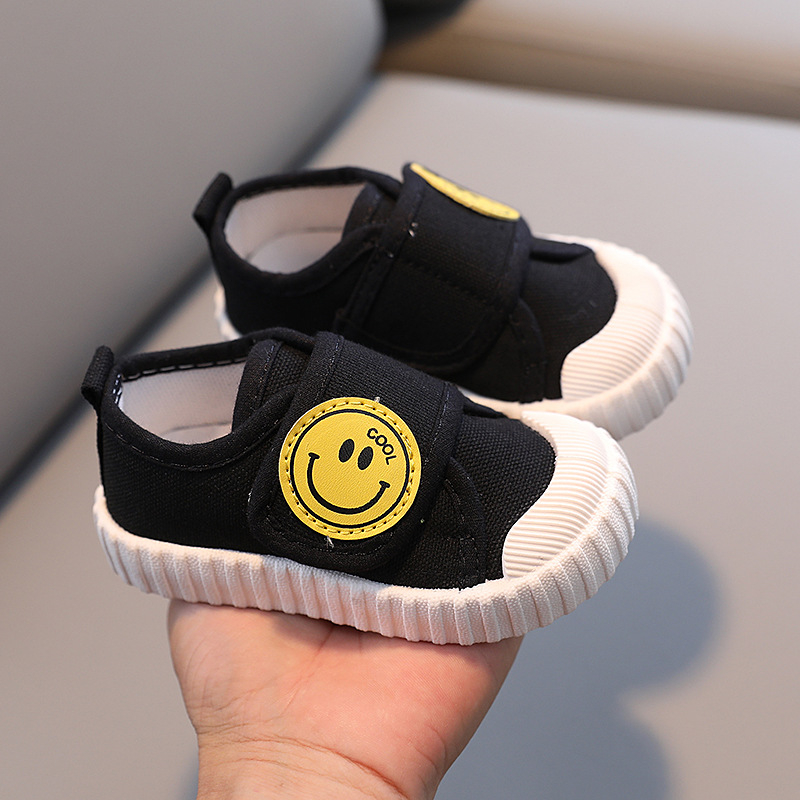 Prozračne platnene dječje tenisice s mekanom potplatom, unisex s Velcro zatvaračem, protivklizne, svakodnevne dječje cipele