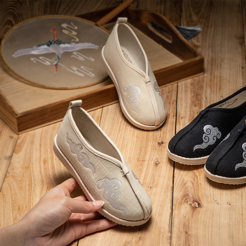Nove ručno izšivene dječje tenisice za dječake, retro etnički stil, gumena potplat, pamuk-lan materijal
