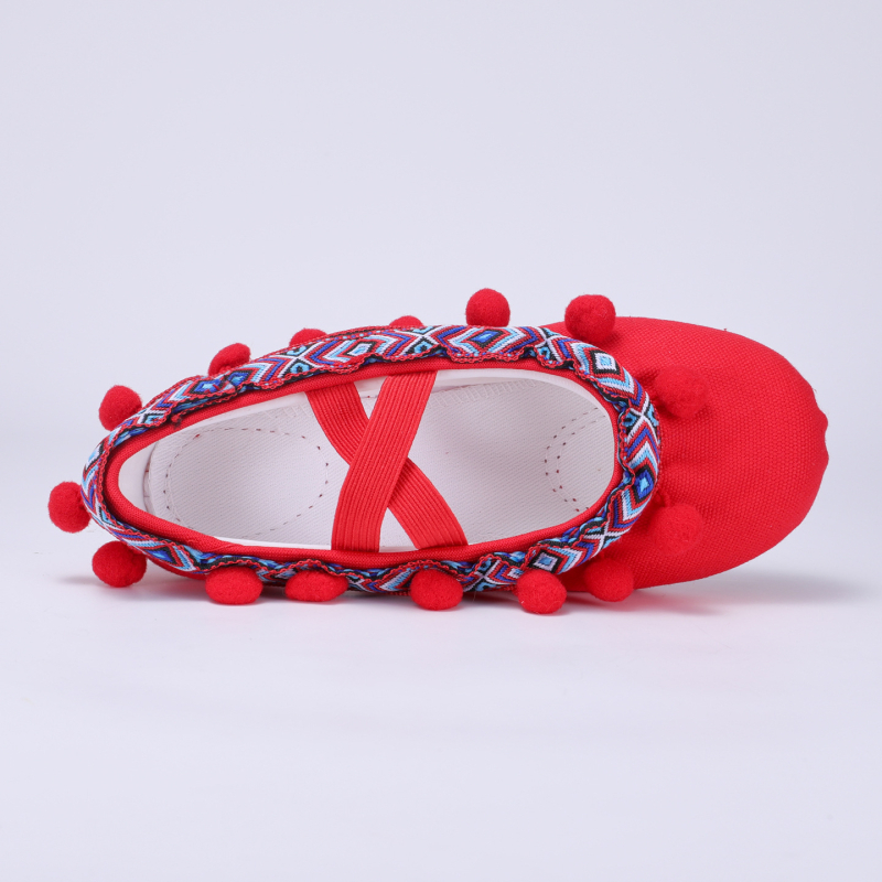 Etničke Dai plesne cipele za djecu, mek potplat, unisex baletni model 8113
