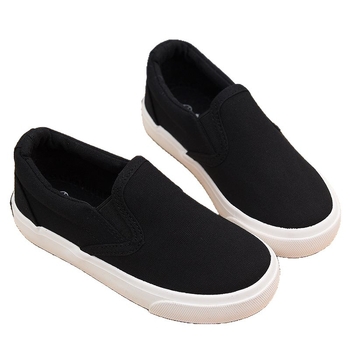 Gyerekeknek készült vászon cipő, slip-on, alacsony profil, rugalmas pánt, gumírozott talp, EVA talpbetét