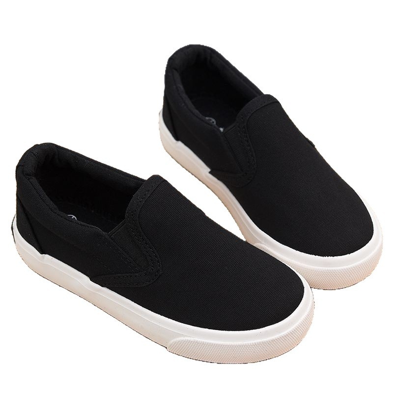 Gyerekeknek készült vászon cipő, slip-on, alacsony profil, rugalmas pánt, gumírozott talp, EVA talpbetét