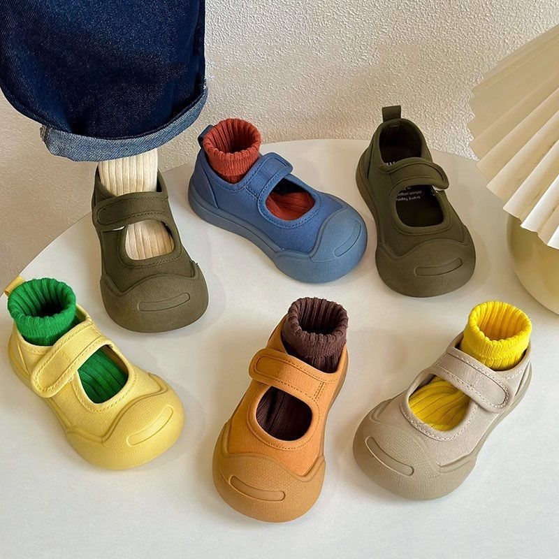 Dječje platnene tenisice s niskim otvorom, 2025 proljeće–jesen, unisex, meka potplata, unutarnje cipele za vrtić
