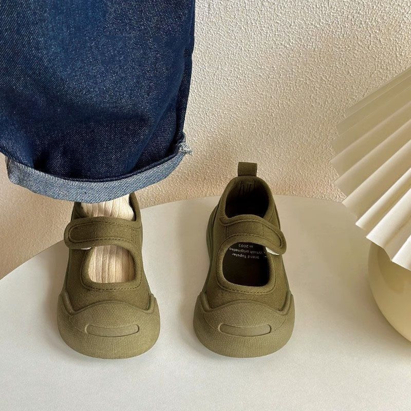 Dječje platnene tenisice s niskim otvorom, 2025 proljeće–jesen, unisex, meka potplata, unutarnje cipele za vrtić