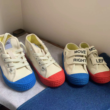 Dječje platnene tenisice s Velcro kopčom, prozračne i protivklizne, za vanjsku upotrebu, casual stil, s niskim i visokim gornjim dijelom, za dječake i djevojčice