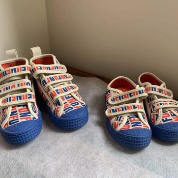 Dječje platnene tenisice s Velcro kopčom, prozračne i protivklizne, za vanjsku upotrebu, casual stil, s niskim i visokim gornjim dijelom, za dječake i djevojčice