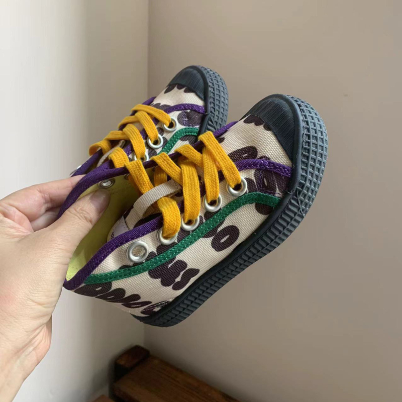 Dječje platnene tenisice s Velcro kopčom, prozračne i protivklizne, za vanjsku upotrebu, casual stil, s niskim i visokim gornjim dijelom, za dječake i djevojčice