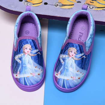 Dječje platnene tenisice slip-on s karikaturnim uzorkom, gornji dio od platna, potplat od kompozita, PU ulošci, pamuk unutrašnjost