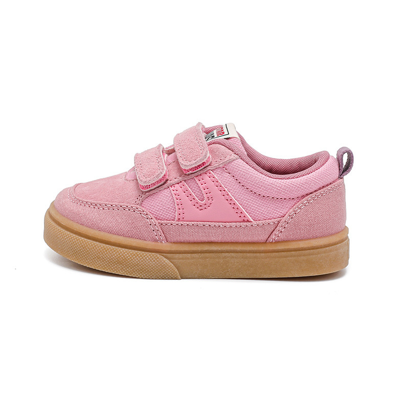 Dječje platnene tenisice s Velcro zatvaračem, unisex, TPR potplata, za djecu 4–6 godina, proljeće 2025