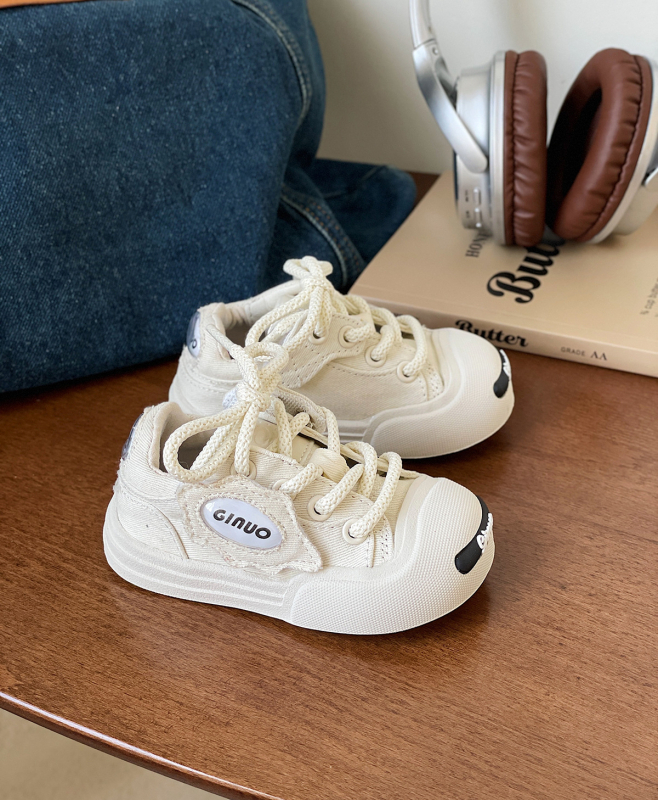 Încălțăminte de pânză unisex pentru copii, închidere Velcro, respirante, talpă joasă, 12–36 de luni