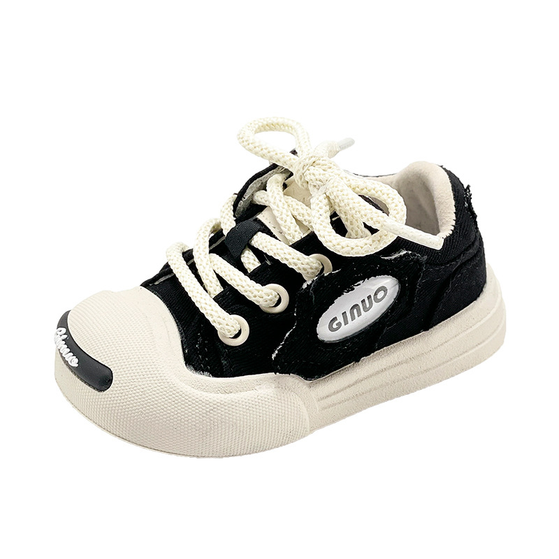 Încălțăminte de pânză unisex pentru copii, închidere Velcro, respirante, talpă joasă, 12–36 de luni