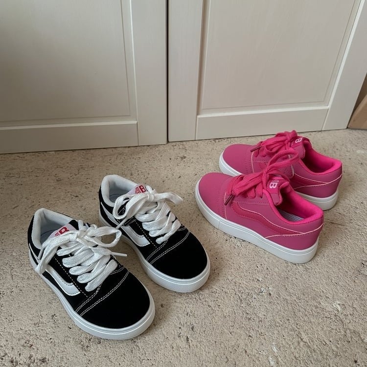 Dječje platnene tenisice u korejskom stilu, jesen 2024, casual niske tenisice s Velcro zatvaračem za dječake i djevojčice