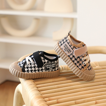 Pantofi sport pentru copii cu Velcro din pânză - unisex, cu înălțime joasă, respirabili, rezistenți la uzură, primăvară-toamnă
