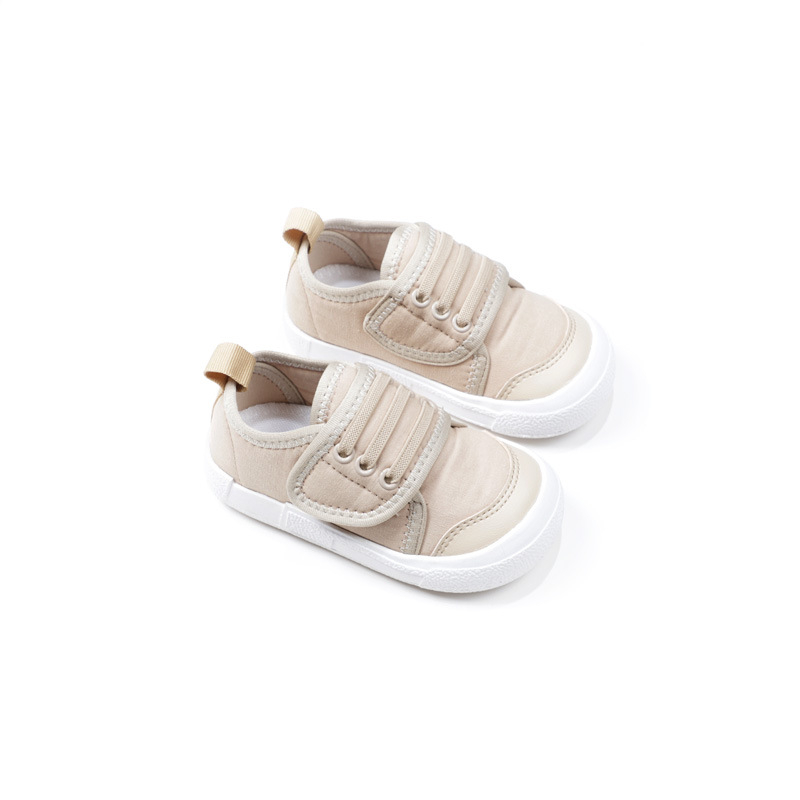 Pantofi pentru copii din pânză cu Velcro - talpă din cauciuc, închidere Velcro, partea superioară din pânză, design cu înălțime joasă