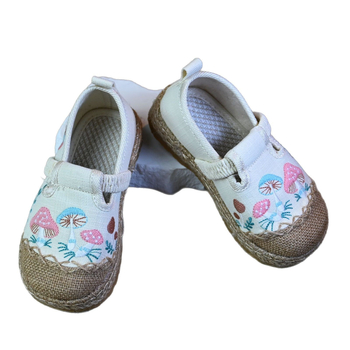 Pantofi Hanfu pentru copii, etnici cu broderie — partea superioară din cânepă, căptușeală PU, talpă din cauciuc