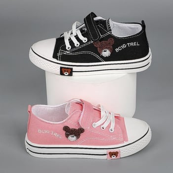 Silly Rabbit dječje platnene tenisice s Velcro kopčom, unisex, za djecu 4-12 godina, s životinjskim uzorkom i izvezenim motivom, za sve sezone