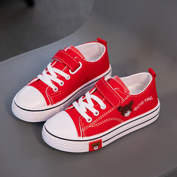 Silly Rabbit dječje platnene tenisice s Velcro kopčom, unisex, za djecu 4-12 godina, s životinjskim uzorkom i izvezenim motivom, za sve sezone