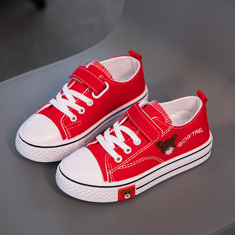 Silly Rabbit dječje platnene tenisice s Velcro kopčom, unisex, za djecu 4-12 godina, s životinjskim uzorkom i izvezenim motivom, za sve sezone