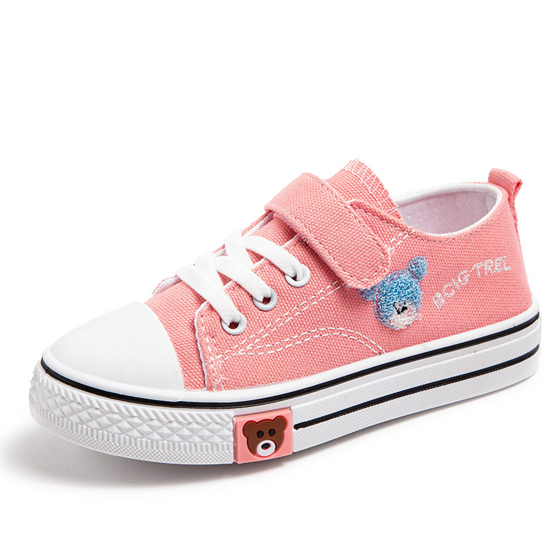 Silly Rabbit dječje platnene tenisice s Velcro kopčom, unisex, za djecu 4-12 godina, s životinjskim uzorkom i izvezenim motivom, za sve sezone