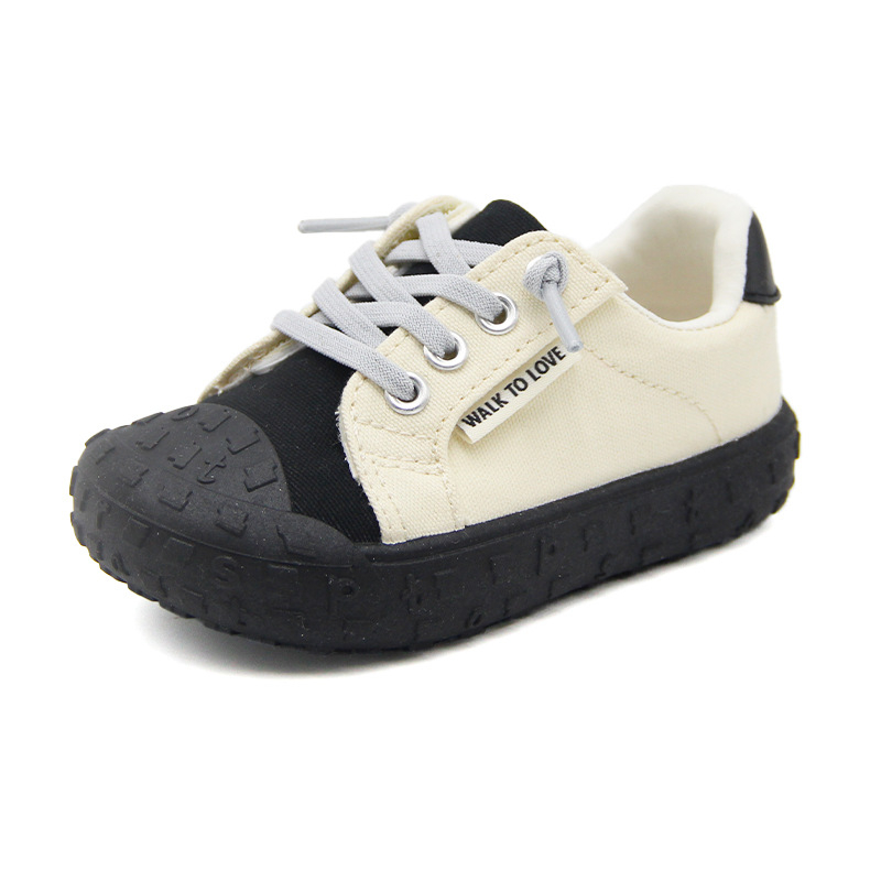 Dječje platnene tenisice s Velcro remenom - unisex, niski gornji dio, TPR đon, pamučna podstava