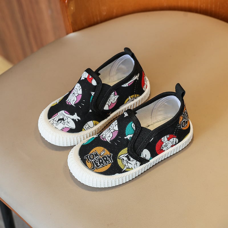 Unisex dječje platnene tenisice za vrtić, bijele, niski gornji dio, platneni gornji dio, gumena potplata, Velcro zatvarač, prugasti uzorak, za djecu 3–6 godina