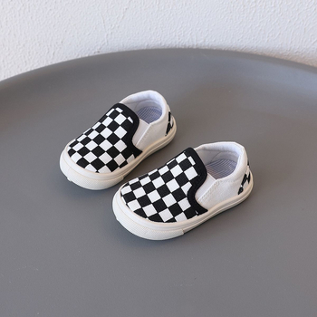 Gyerek vászoncipő, alacsony felső résszel, slip-on, uniszex, szabadidő-stílus, 12–36 hónapos kortartomány