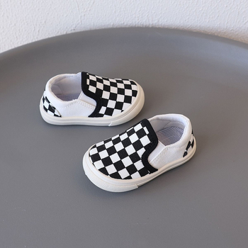 Gyerek vászoncipő, alacsony felső résszel, slip-on, uniszex, szabadidő-stílus, 12–36 hónapos kortartomány