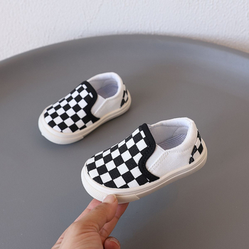 Gyerek vászoncipő, alacsony felső résszel, slip-on, uniszex, szabadidő-stílus, 12–36 hónapos kortartomány
