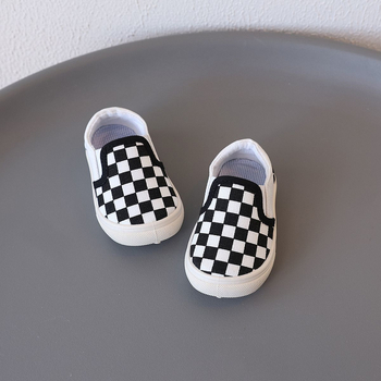 Gyerek vászoncipő, alacsony felső résszel, slip-on, uniszex, szabadidő-stílus, 12–36 hónapos kortartomány