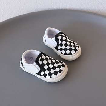 Gyerek vászoncipő, alacsony felső résszel, slip-on, uniszex, szabadidő-stílus, 12–36 hónapos kortartomány