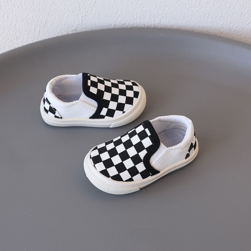 Gyerek vászoncipő, alacsony felső résszel, slip-on, uniszex, szabadidő-stílus, 12–36 hónapos kortartomány