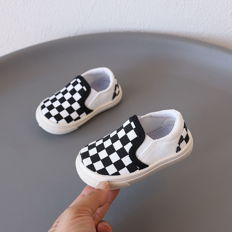 Gyerek vászoncipő, alacsony felső résszel, slip-on, uniszex, szabadidő-stílus, 12–36 hónapos kortartomány