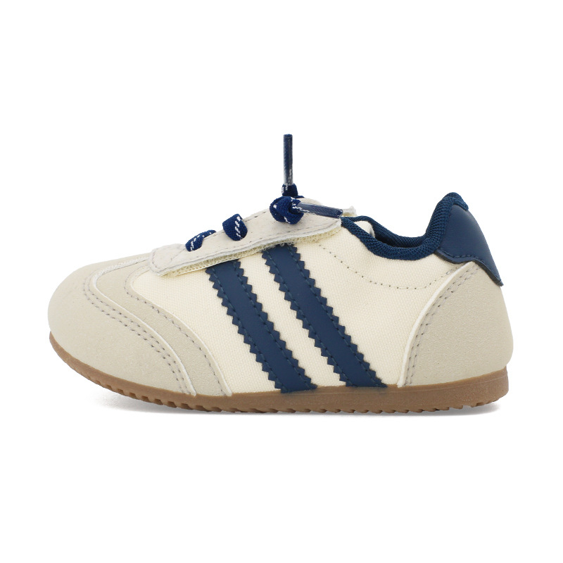 Top Star dječje canvas tenisice - unisex, jesenje casual tenisice s prugama, Velcro kopča, model 6051