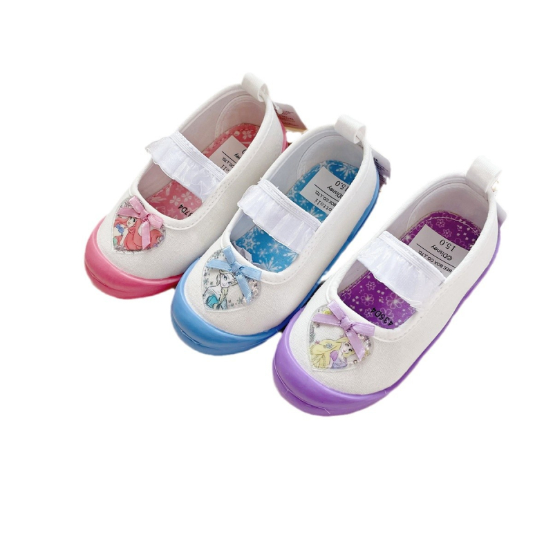 C&D proljetne dječje platnene tenisice s mekanom sole, slip-on za vrtić, s cartoon motivom, 15–19 cm