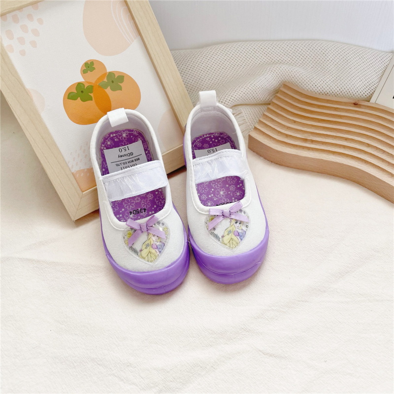 C&D proljetne dječje platnene tenisice s mekanom sole, slip-on za vrtić, s cartoon motivom, 15–19 cm