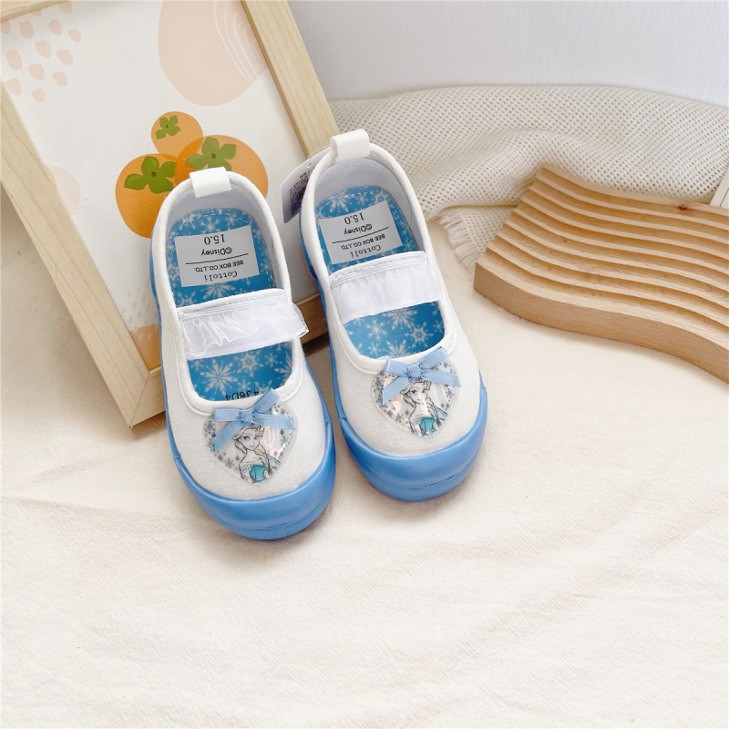 C&D proljetne dječje platnene tenisice s mekanom sole, slip-on za vrtić, s cartoon motivom, 15–19 cm